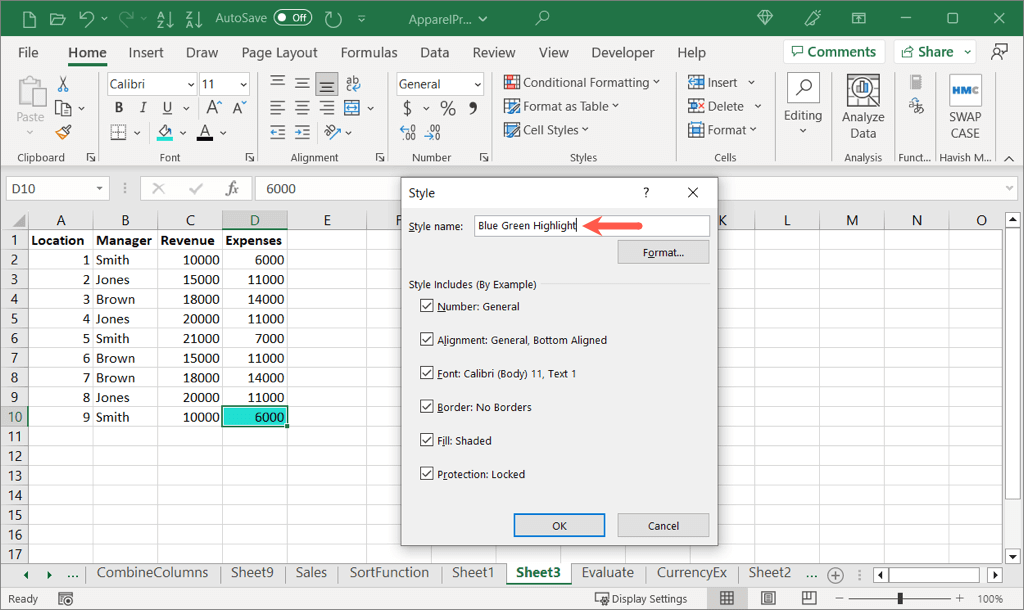 cách làm nổi bật ô và văn bản trong microsoft-excel-10 được nén - Help Desk Geek Cách đánh dấu ô và văn bản trong Microsoft Excel hình 11