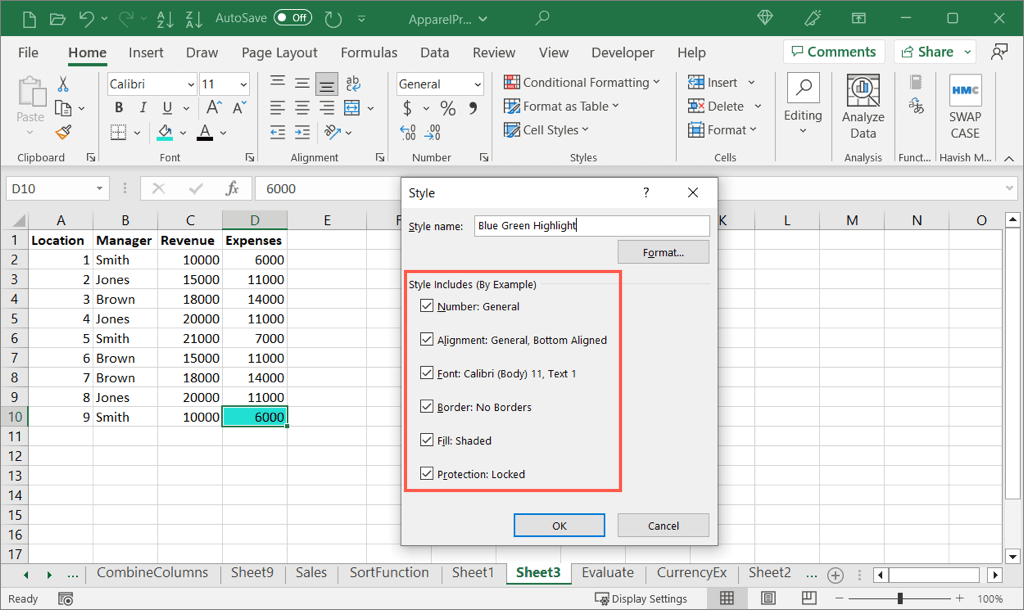 cách làm nổi bật ô và văn bản trong microsoft-excel-11 được nén - Help Desk Geek Cách đánh dấu ô và văn bản trong Microsoft Excel hình 12