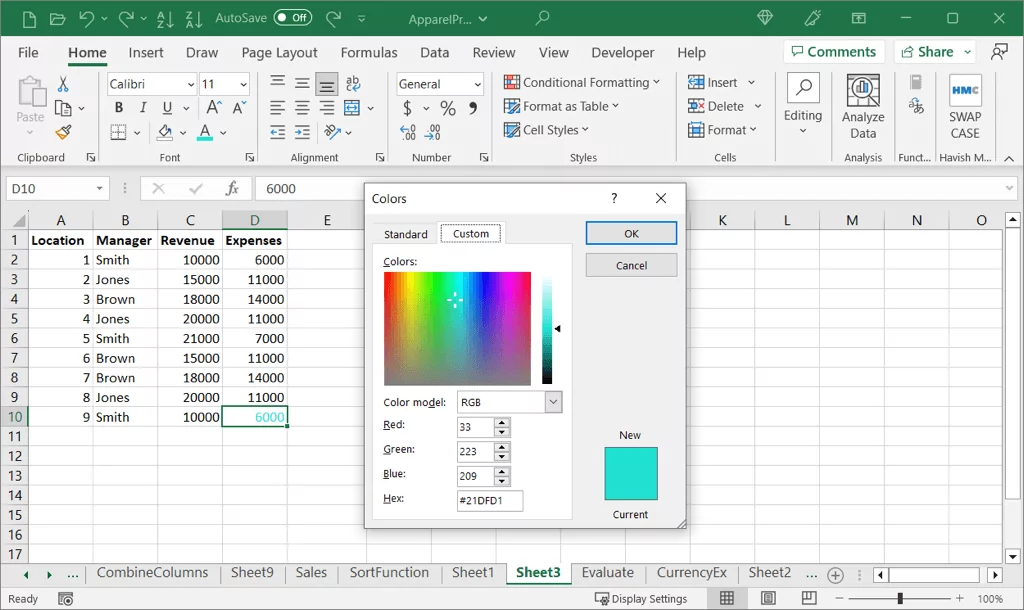 cách làm nổi bật ô và văn bản trong microsoft-excel-15 được nén - Help Desk Geek Cách đánh dấu ô và văn bản trong Microsoft Excel hình 16
