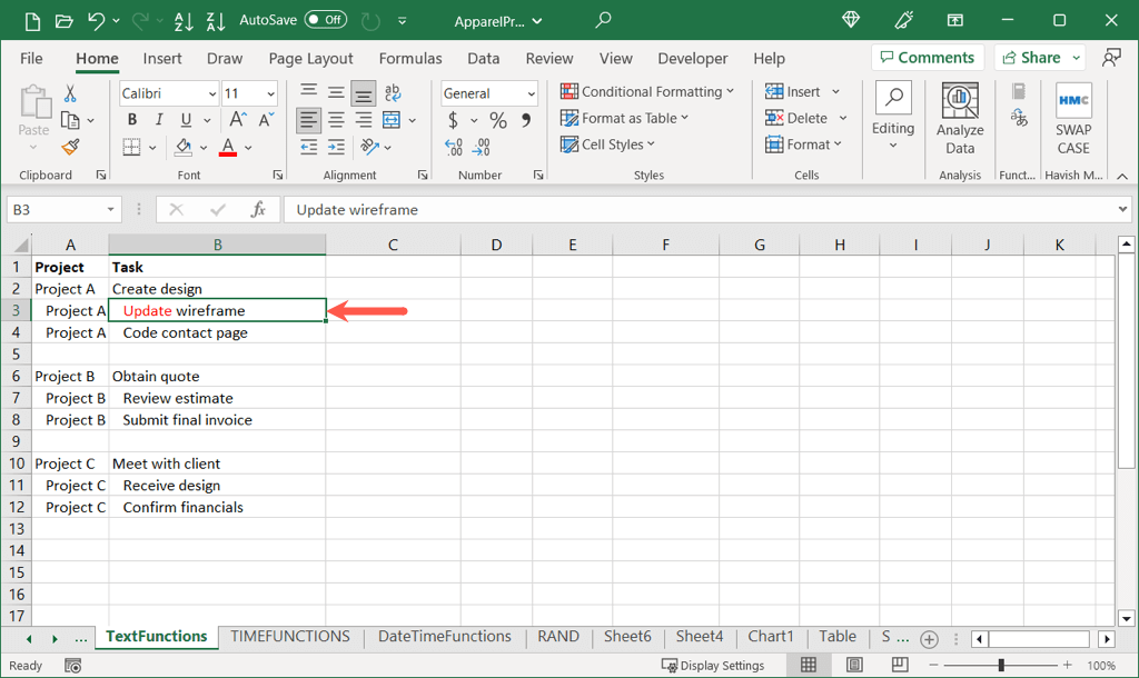 cách làm nổi bật ô và văn bản trong microsoft-excel-19 được nén - Help Desk Geek Cách đánh dấu ô và văn bản trong Microsoft Excel hình 20