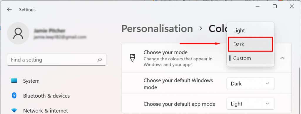 hdg-how-to-en-en-and-customize-dark-mode-in-windows-11-5-nén - Help Desk Geek Cách bật (và tùy chỉnh) Chế độ tối trong Windows 11 hình 5