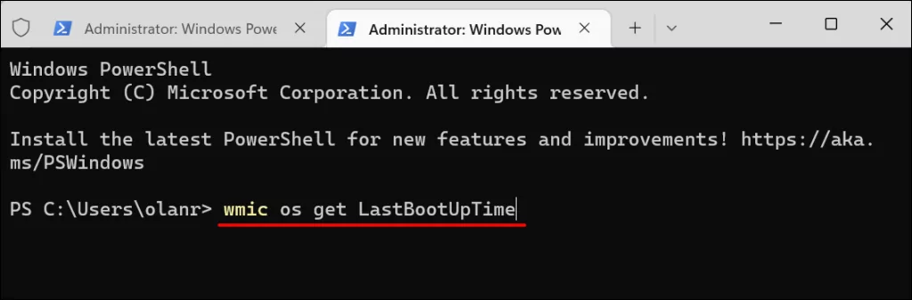 cách tìm-máy tính của bạn-thời gian hoạt động trong windows-11-9 được nén - Help Desk Geek Cách tìm thời gian hoạt động của máy tính trong Windows 11 hình 9