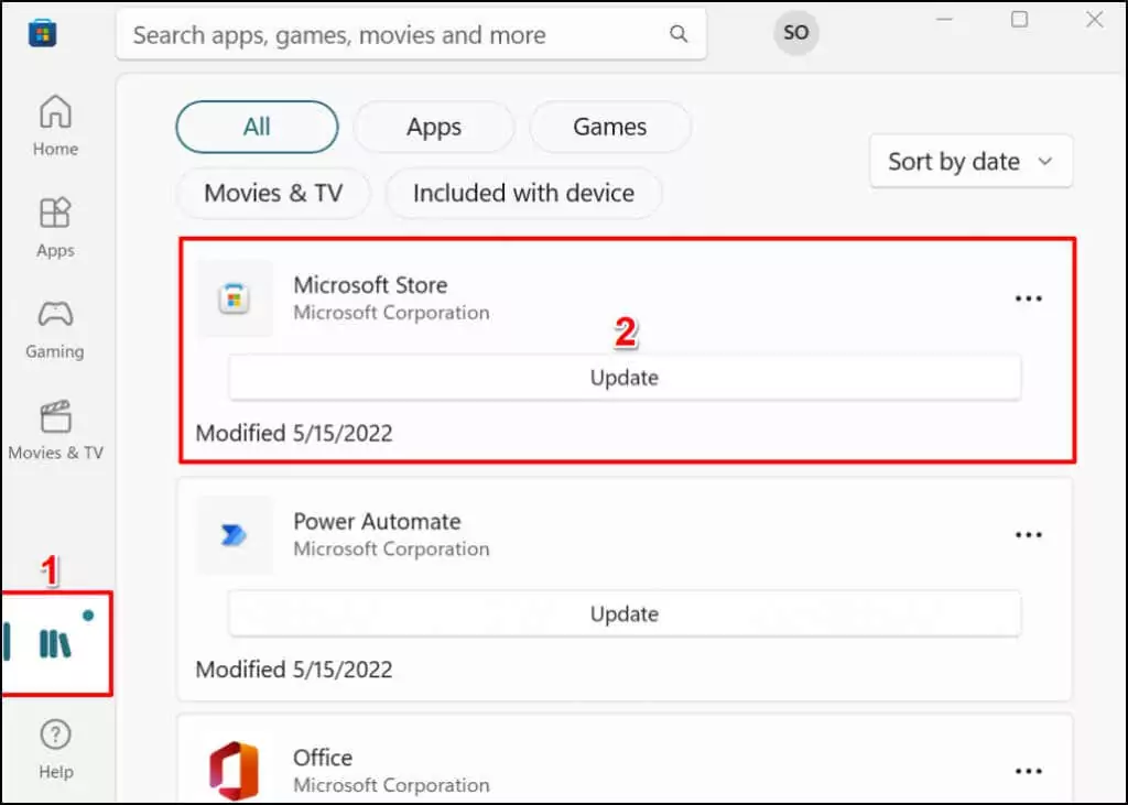05-update-microsoft-store-windows-11-pc - Bộ phận trợ giúp Geek Cách cài đặt ứng dụng Android trên Windows 11 hình 5