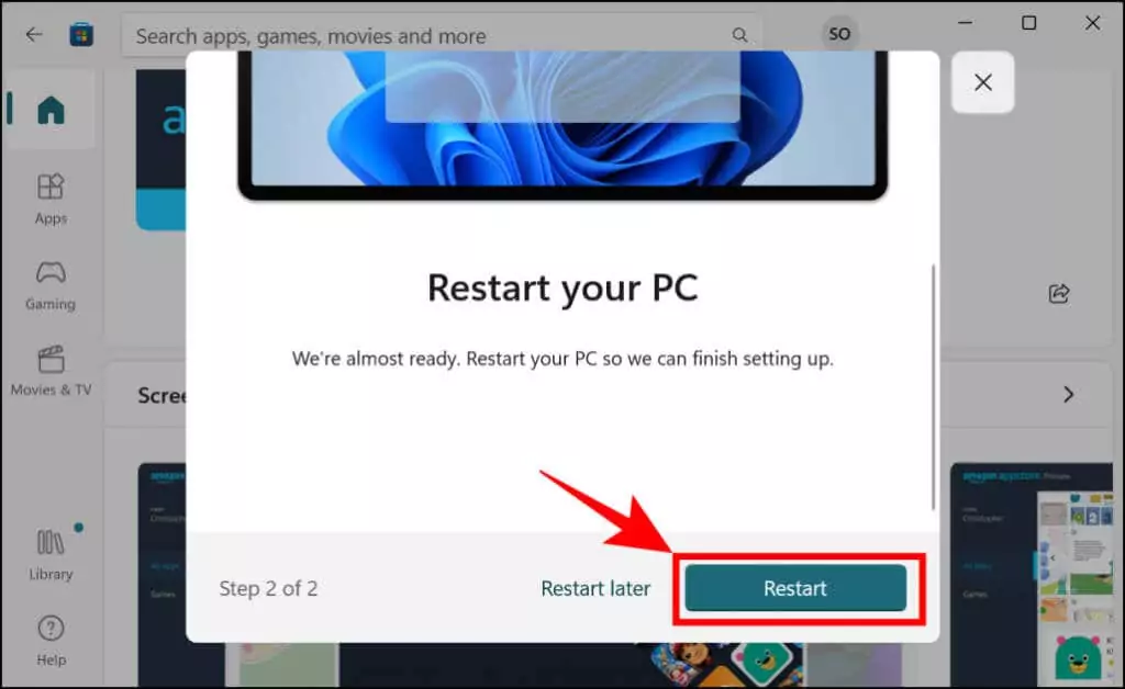 11-install-amazon-appstore-windows-11-pc - Bộ phận trợ giúp Geek Cách cài đặt ứng dụng Android trên Windows 11 hình 11