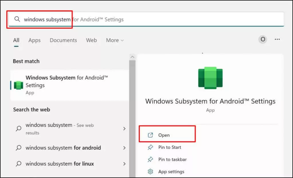 Cài đặt 18-open-windows-subsytem-for-android - Bộ phận trợ giúp Geek Cách cài đặt ứng dụng Android trên Windows 11 hình 18