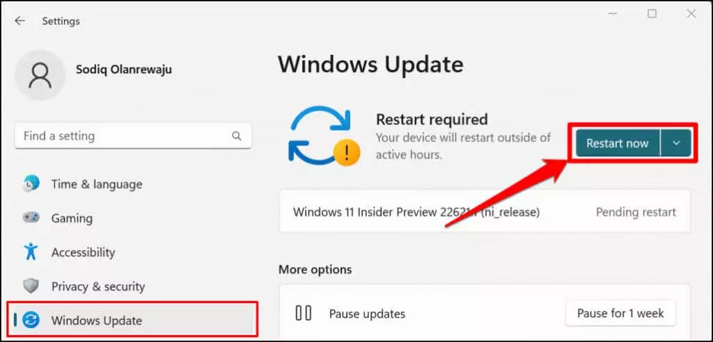 21-updates-windows-11-pc - Bộ phận trợ giúp Geek Cách cài đặt ứng dụng Android trên Windows 11 hình 21