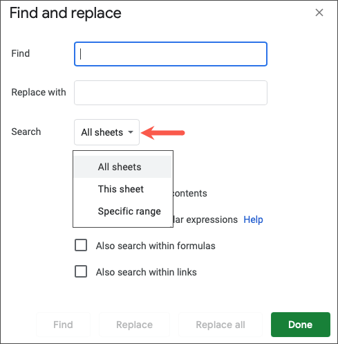 cách sử dụng-tìm-và-thay thế-trong-google-sheets-4-nén - Help Desk Geek Cách sử dụng Tìm và Thay thế trong Google Sheets hình 4