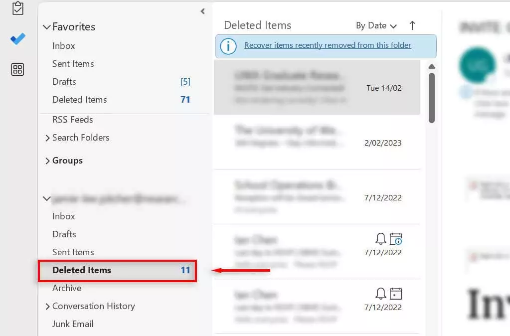 hdg-how-to-recover-a-deleted-item-or-folder-in-outlook-2-nén - Help Desk Geek Cách khôi phục mục hoặc thư mục đã xóa trong Outlook image 2