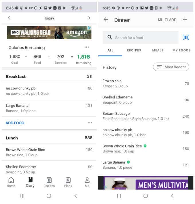 2-bổ sung thực phẩm - Online Tech Tips Sử dụng hình ảnh MyFitnessPal