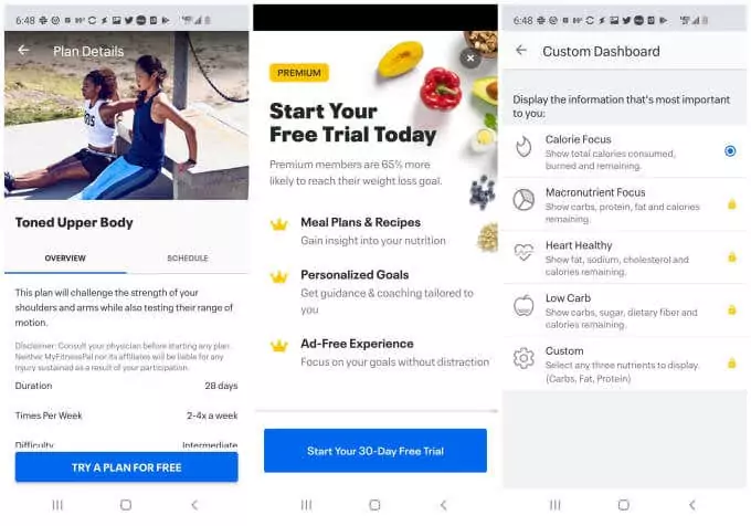 6-plan-details - Mẹo công nghệ trực tuyến Hình ảnh tính năng cao cấp của MyFitnessPal