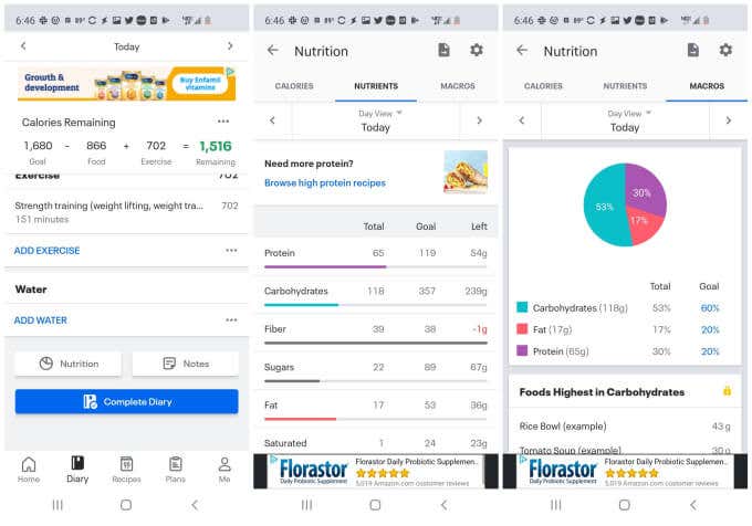 Phân tích 4 chất dinh dưỡng - Online Tech Tips Hình ảnh MyFitnessPal giúp bạn giảm cân như thế nào