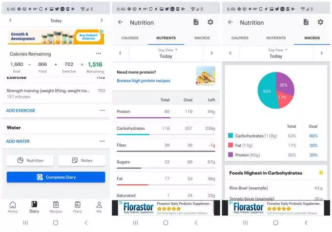 Phân tích 4 chất dinh dưỡng - Online Tech Tips Hình ảnh MyFitnessPal giúp bạn giảm cân như thế nào