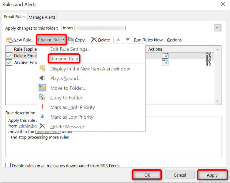 Outlook-quy tắc-không hoạt động-8-sửa-thử-3-nén - Help Desk Geek Quy tắc Outlook không hoạt động? 8 cách khắc phục Hãy thử hình 4