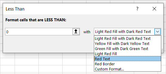 cách hiển thị số âm dưới dạng đỏ trong excel-7 được nén - Help Desk Geek Cách hiển thị số âm màu đỏ trong Excel hình 8