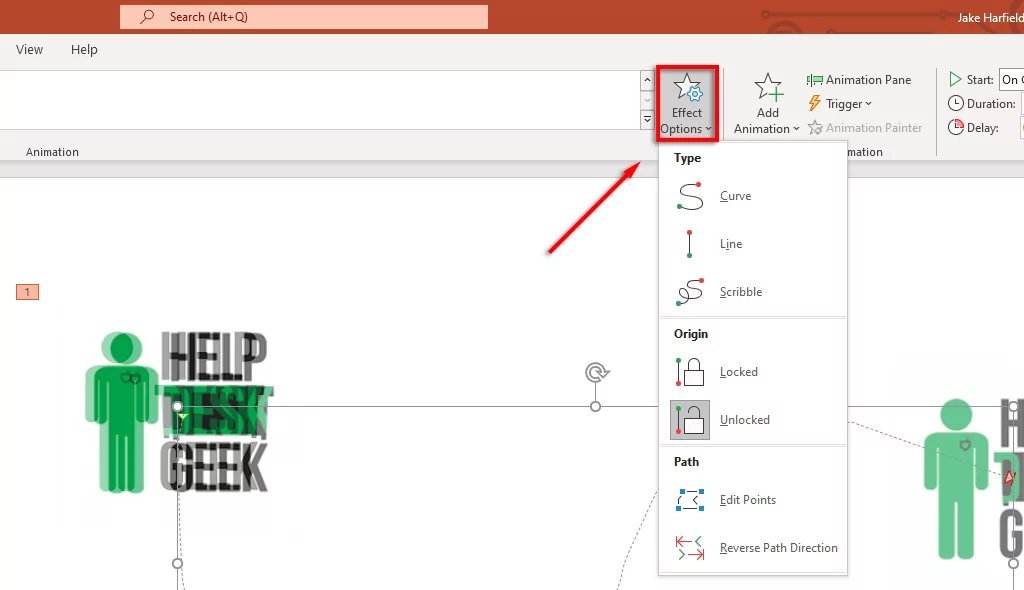 hdg-how-to-use-motion-path-animations-in-microsoft-powerpoint-8-nén - Bộ phận trợ giúp Geek Cách sử dụng Ảnh động đường dẫn chuyển động trong Microsoft PowerPoint hình 8