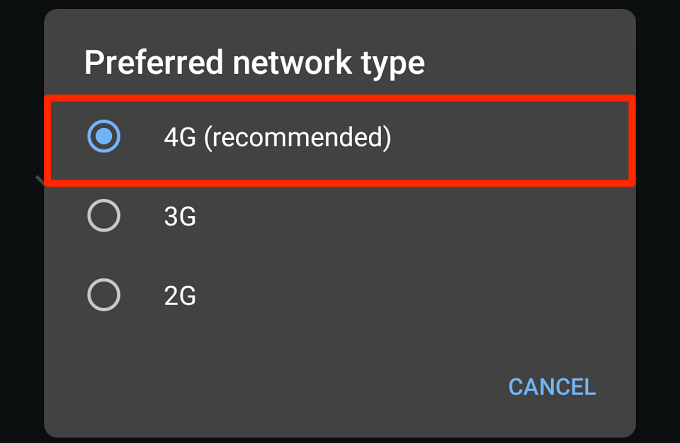 04-recommends-network-type-android - Mẹo công nghệ trực tuyến Kiểm tra loại mạng ưa thích của bạn