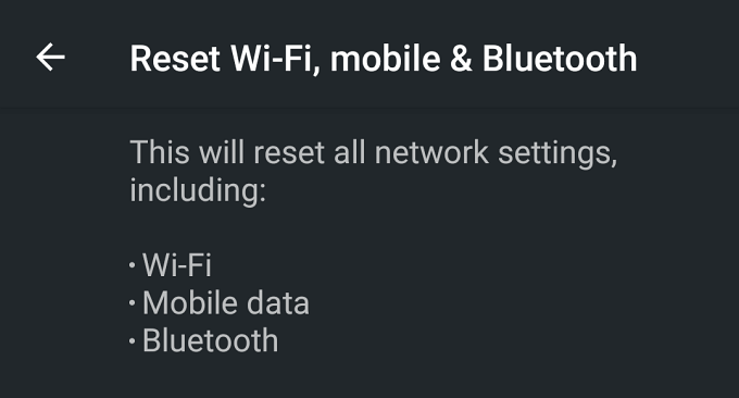 10-reset-network-settings-android - Mẹo kỹ thuật trực tuyến đặt lại Wi-Fi, điện thoại di động hoặc bluetooth