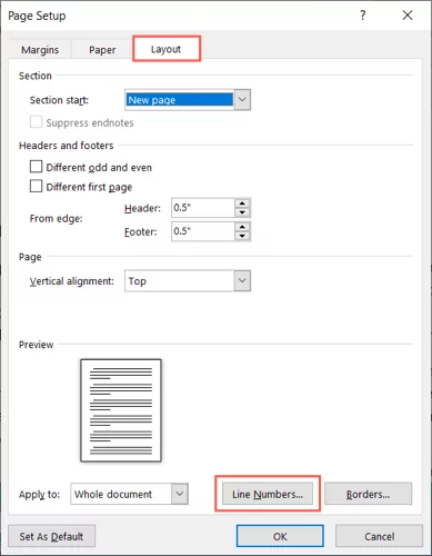 cách thêm số dòng trong microsoft-word-4-nén-2 - Help Desk Geek Cách thêm số dòng trong Microsoft Word ảnh 4
