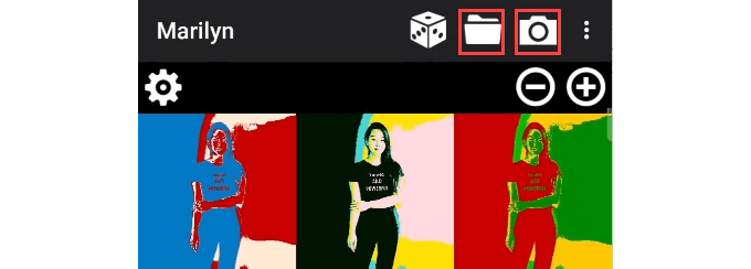 16-android-warhol-marilyn-1 - Mẹo công nghệ trực tuyến Hình ảnh ứng dụng Android của Andy Warhol Pop Art
