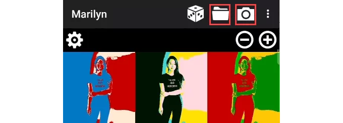 16-android-warhol-marilyn-1 - Mẹo công nghệ trực tuyến Hình ảnh ứng dụng Android của Andy Warhol Pop Art