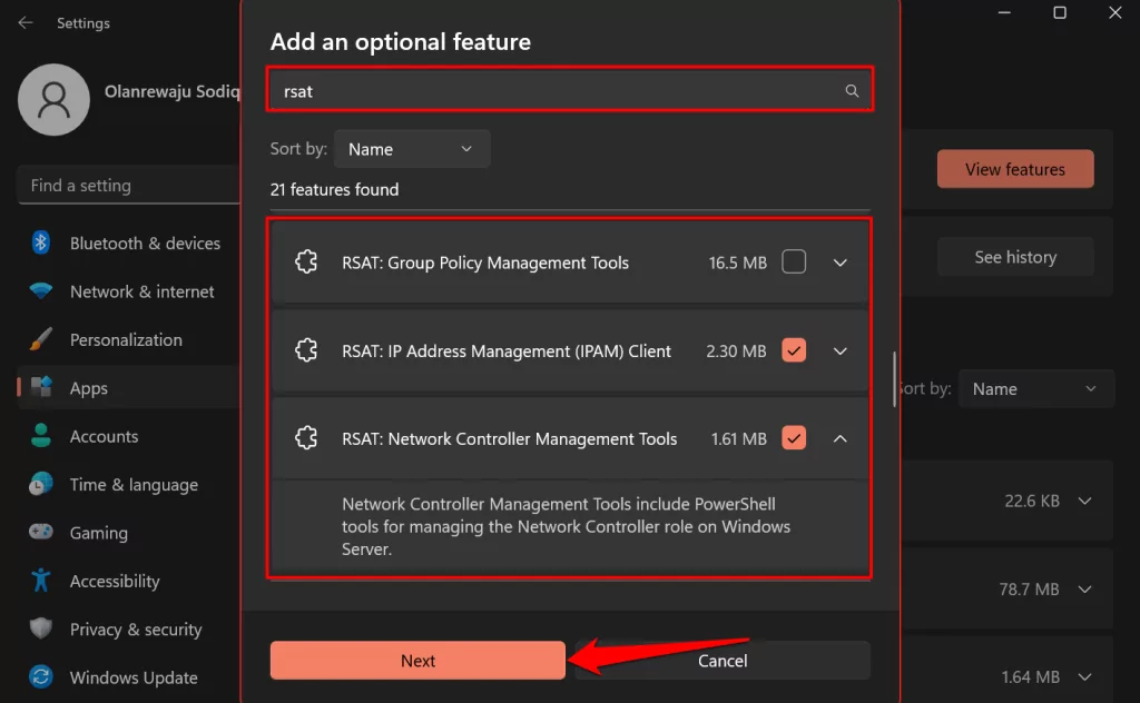cách cài đặt và xem-remote-server-administration-tools-rsat-in-windows-11-5-nén - Help Desk Geek Cách cài đặt và xem công cụ quản trị máy chủ từ xa (RSAT) trong Windows 11 hình 5