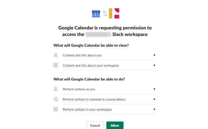 4-cho phép-slack-quyền - Mẹo công nghệ trực tuyến Kích hoạt hình ảnh tích hợp lịch Slack 4