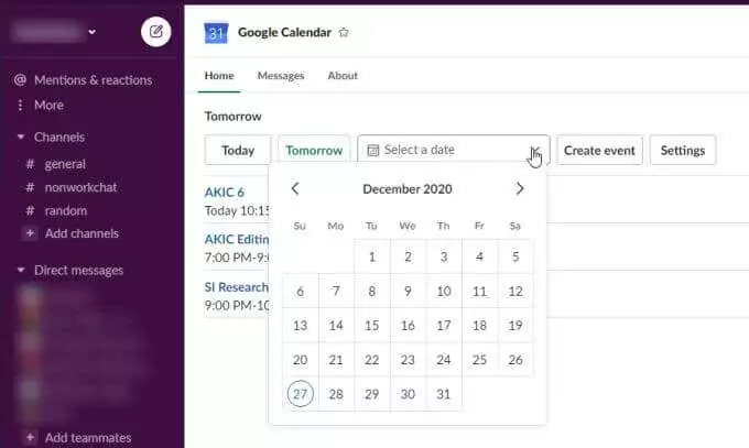 10-chọn ngày - Online Tech Tips Sử dụng ứng dụng Lịch Google Slack hình ảnh 2