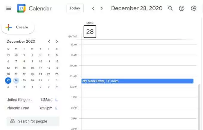 12-slack-lịch-sự kiện - Online Tech Tips Sử dụng ứng dụng Lịch Google Slack hình ảnh 4