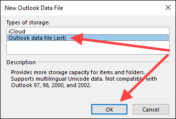 05-New-Outlook-Data-File - Bộ phận trợ giúp Geek Các bước tạo Tệp dữ liệu Outlook mới trong Windows 11