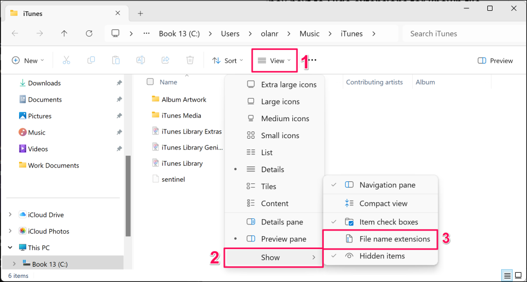 repair-pst-file-ost-file-windows-11 - Bộ phận trợ giúp Geek Các bước hiển thị đuôi file trong Windows 11