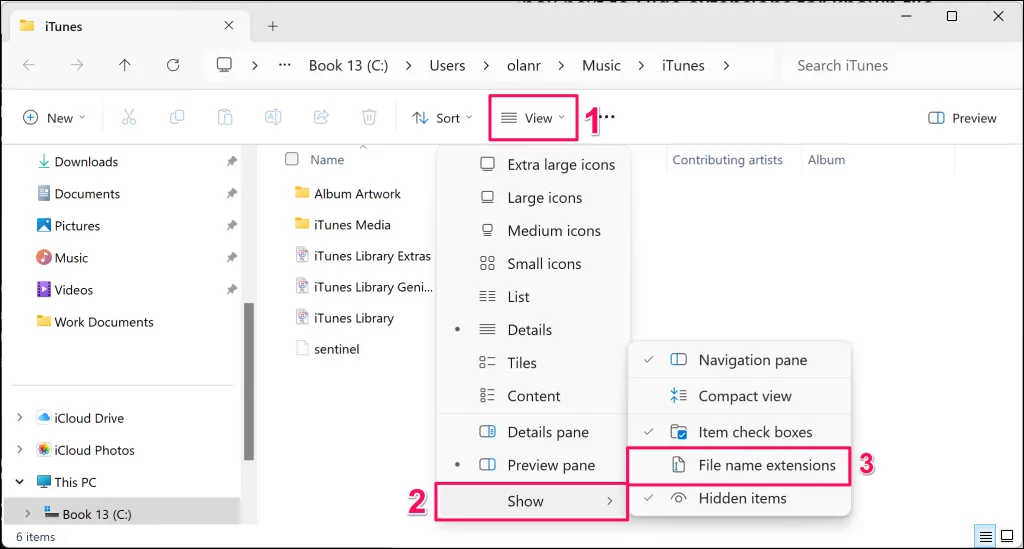 repair-pst-file-ost-file-windows-11 - Bộ phận trợ giúp Geek Các bước hiển thị đuôi file trong Windows 11