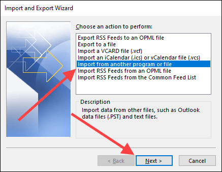 09-Nhập khẩu và xuất khẩu Wizard - Help Desk Geek Cửa sổ Thuật sĩ Nhập và Xuất của Outlook