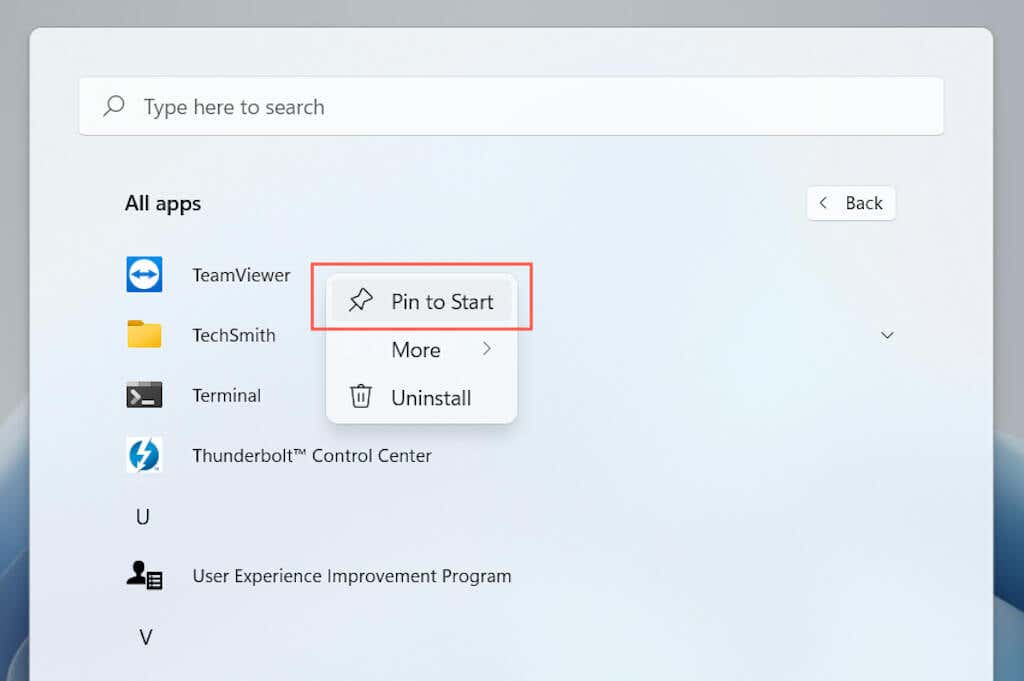 04-Pin-Apps - Bộ phận trợ giúp Geek Cách tùy chỉnh Start Menu Windows 11 ảnh 5