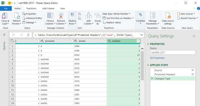 power-query-editor - Bộ phận trợ giúp Geek Cách chèn CSV hoặc TSV vào bảng tính Excel hình 10