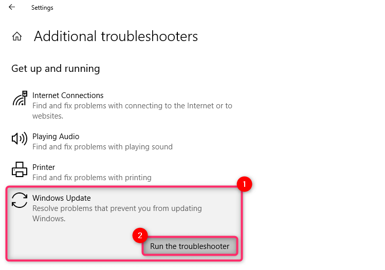 6.-launch-trình khắc phục sự cố - Help Desk Geek Bản cập nhật Windows 11 không hiển thị? 7 Cách khắc phục Hãy thử hình ảnh 7