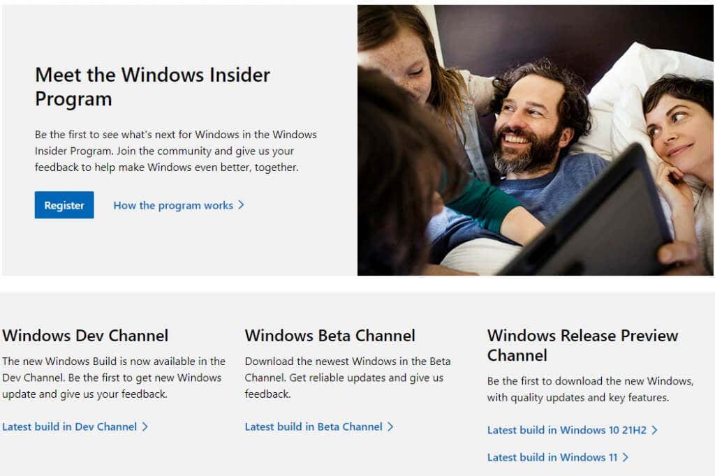 9.-insider-preview - Bộ phận trợ giúp Geek Bản cập nhật Windows 11 không hiển thị? 7 Cách khắc phục Hãy thử hình 10