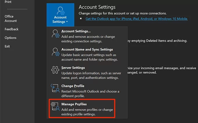 quản lý hồ sơ - Help Desk Geek Cách thay đổi mật khẩu Outlook của bạn hình ảnh 7