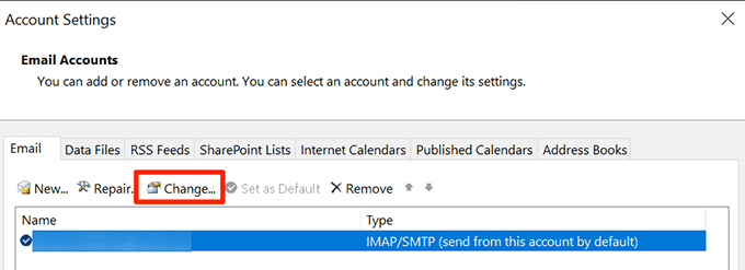 thay đổi tài khoản email - Help Desk Geek Cách thay đổi mật khẩu Outlook của bạn hình 9