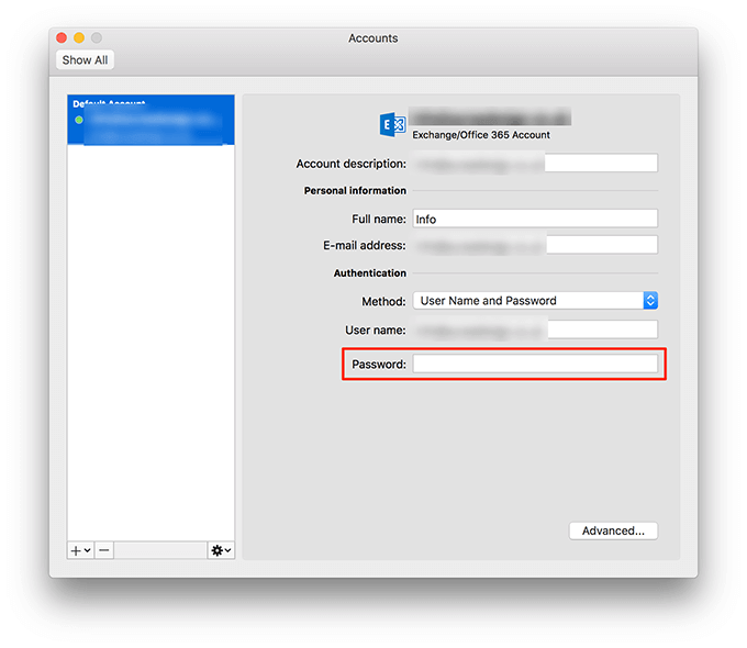 thay đổi triển vọng-mật khẩu-mac - Bộ phận trợ giúp Geek Cách thay đổi mật khẩu Outlook của bạn ảnh 15