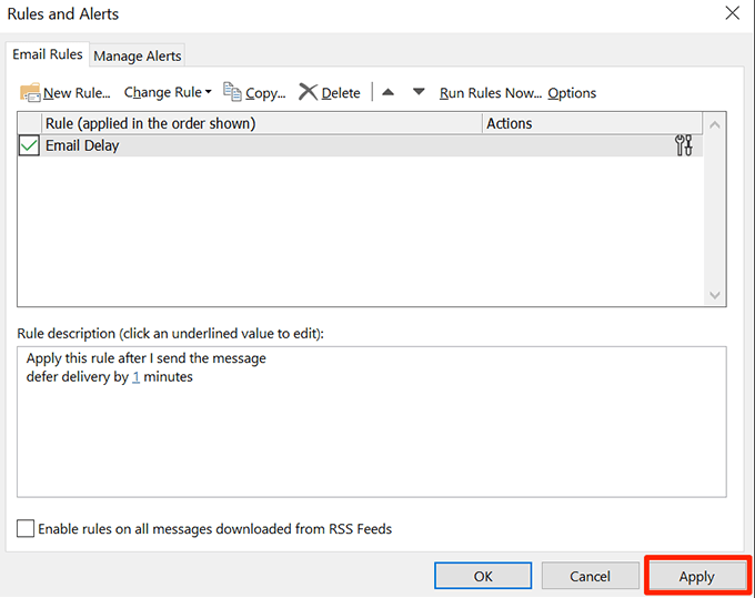 áp dụng-outlook-rule - Help Desk Geek Cách thu hồi một email trong Outlook hình 19