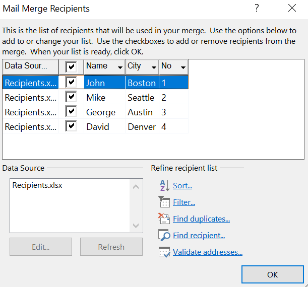 thêm-xóa-người nhận - Help Desk Geek Cách Tạo Mail Merge Trong Microsoft Word Hình 17