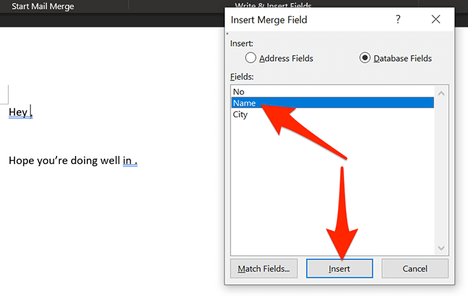 add-name-field - Bộ phận trợ giúp Geek Cách Tạo Mail Merge Trong Microsoft Word Hình 19