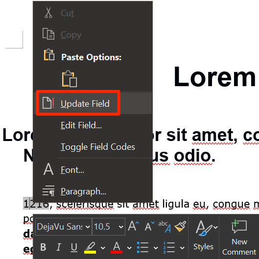 trường cập nhật - Help Desk Geek Cách hiển thị số từ trong Microsoft Word hình 13