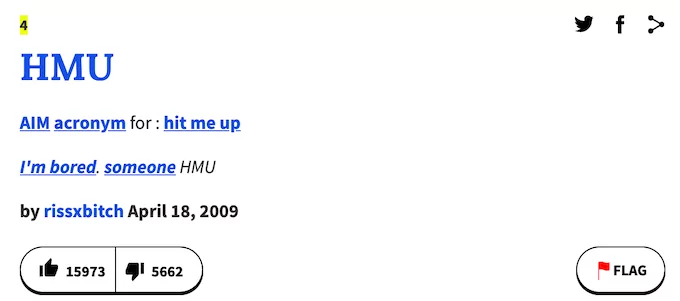 hmu-urban-dictionary - Mẹo công nghệ trực tuyến Nguồn gốc hình ảnh HMU