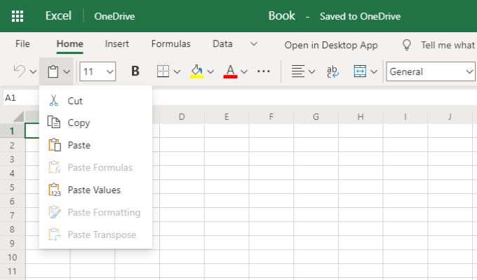 excel-online-menu - Help Desk Geek Sự khác biệt giữa Microsoft Excel Online và Excel For Desktop hình 2