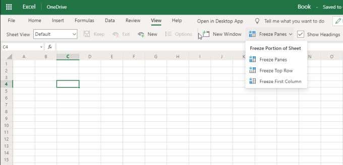 excel-online-view-menu - Help Desk Geek Sự khác biệt giữa Microsoft Excel Online và Excel For Desktop hình 12