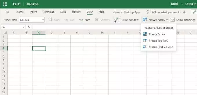 excel-online-view-menu - Help Desk Geek Sự khác biệt giữa Microsoft Excel Online và Excel For Desktop hình 12
