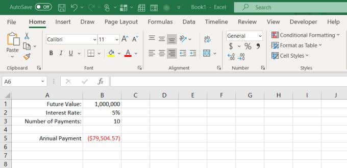 thanh toán niên kim - Help Desk Geek Cách Sử Dụng Hàm PMT Trong Excel Hình 6