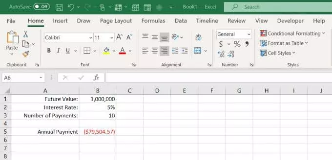 thanh toán niên kim - Help Desk Geek Cách Sử Dụng Hàm PMT Trong Excel Hình 6