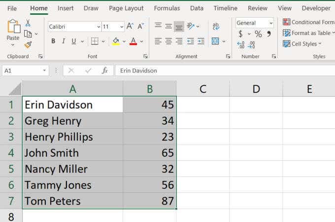 chọn-tất cả-columns - Bàn trợ giúp Geek Cách sắp xếp theo bảng chữ cái trong Excel hình 7